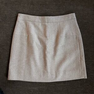 ✨NWOT✨ J Crew Cream Mini Skirt